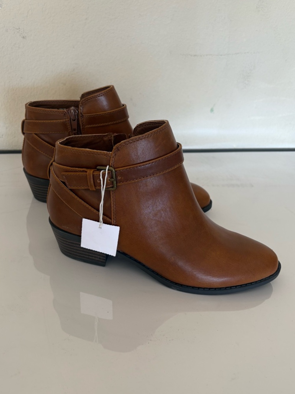 Women’s Brown Leather Ankle Boots - Classic Casual Style